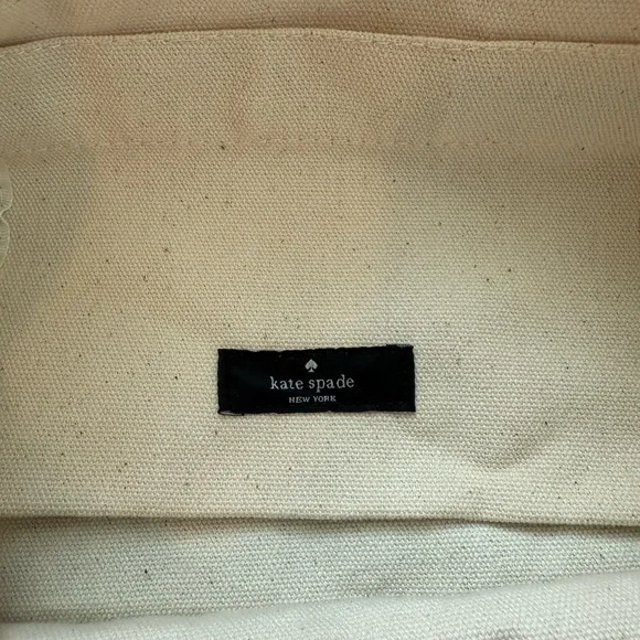 Kate Spade Cream Canvas Book Tote - Picture 4 of 4